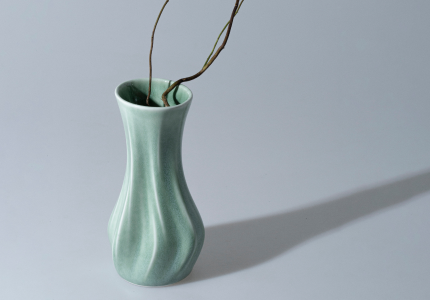 청자 요소 화병 (stone, dot)