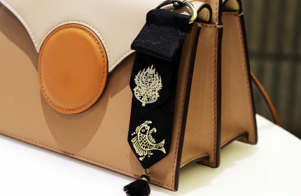 글리프 전통금박댕기 미니키링