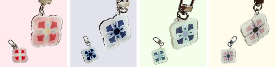하치 HACHI 제품 이미지 - 단청 주화문 키링