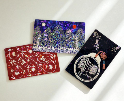 쉘랑 코리아 제품 이미지 - 자개카드스티커