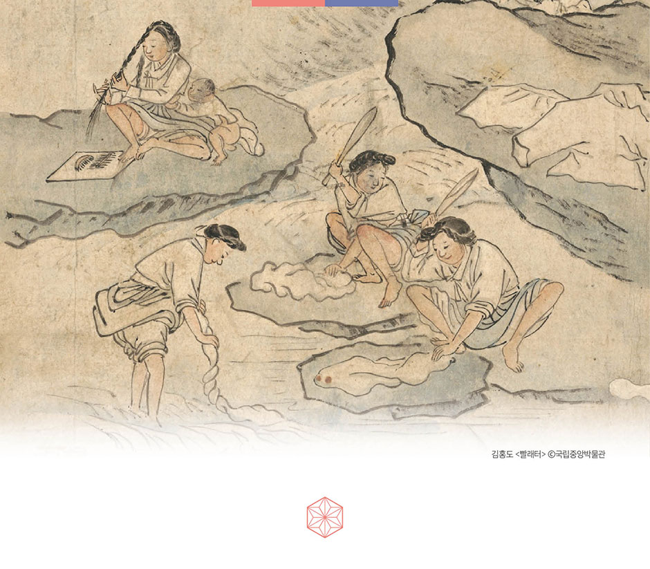 김흥도 <빨래터> ©국립중앙박물관