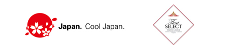 쿨재팬 로고(출처: cao.go.jp), 타이셀렉트 로고(출처: www.thaiselect.com)