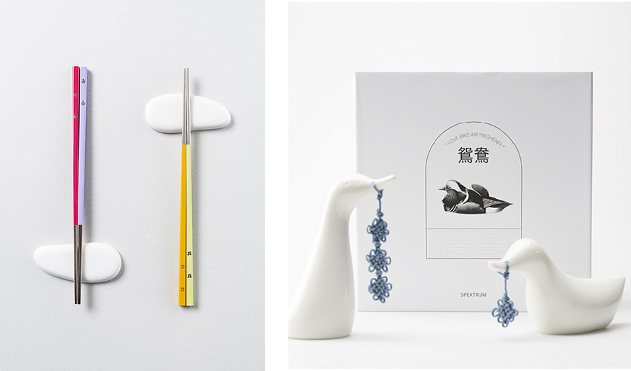 한국의 문화를 담은 선물, 색동 젓가락과 원앙 방향제