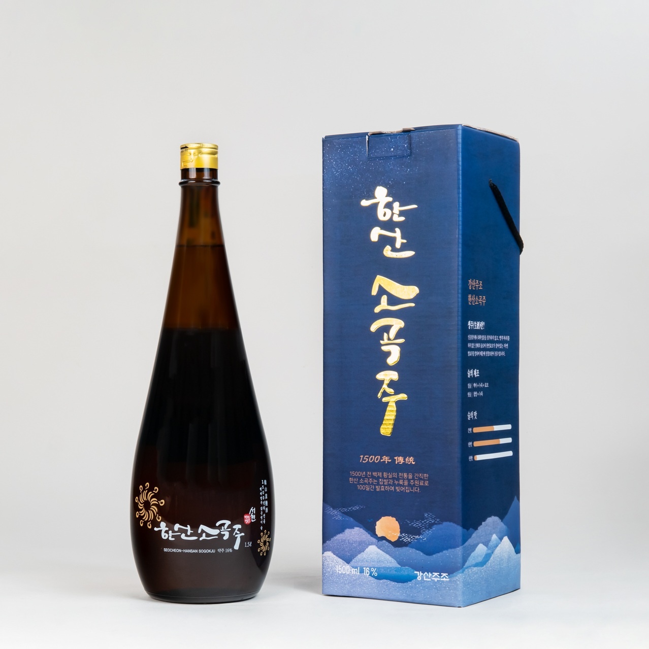 강산주조 한산소곡주 생주 16% 1.5L 사진