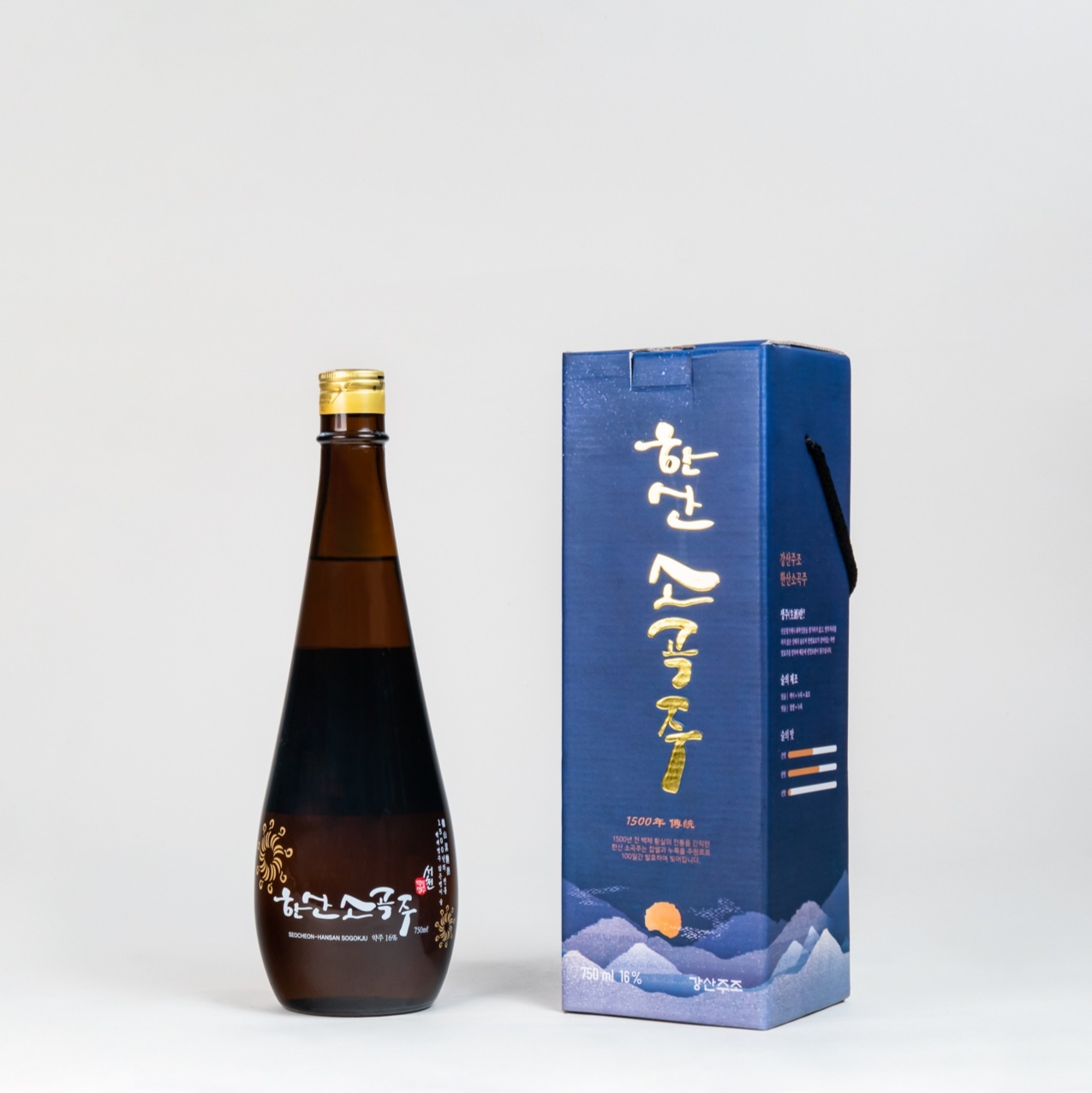 강산주조 한산소곡주 생주 16% 750ML 사진