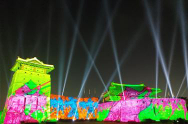 대형 조형물, 포토존, 미디어 아트 사진